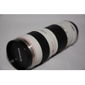 Термокружка-объектив Canon EF 70-200mm. Белый цвет