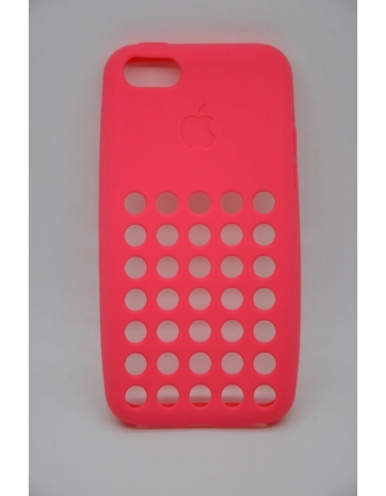 Силиконовый чехол Iphone 5c DOT. Розовый цвет