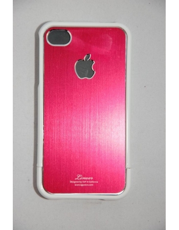Чехол Iphone Bumper 4/4s, SGP Linear. Белый+розовый цвет