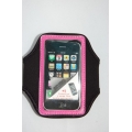 Спортивный чехол для Iphone 4/4s. Черный+розовый цвет