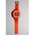 Силиконовые наручные часы. Оранжевый цвет
