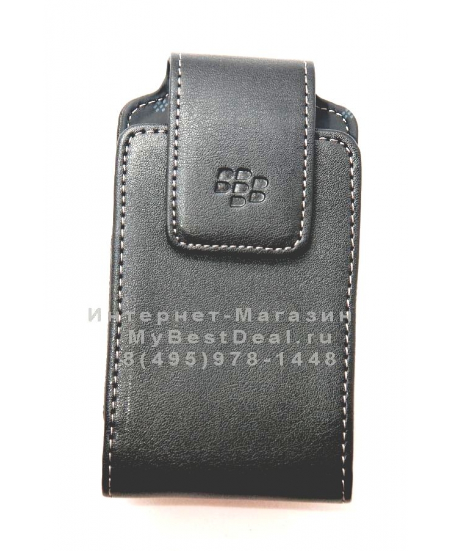 Чехол Blackberry 9530 с клипсой. Черный цвет