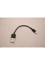 Короткий кабель Iphone 5, 13.5 см. Черный цвет