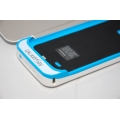 Чехол-аккумулятор Samsung Galaxy S4, 4200 Mah. Белый/голубой цвет