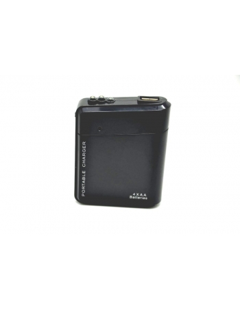 Зарядное устройство USB от батареек, 4Х. Черный цвет