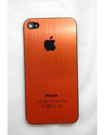Панелька Iphone 4. Металл. Оранжевый цвет