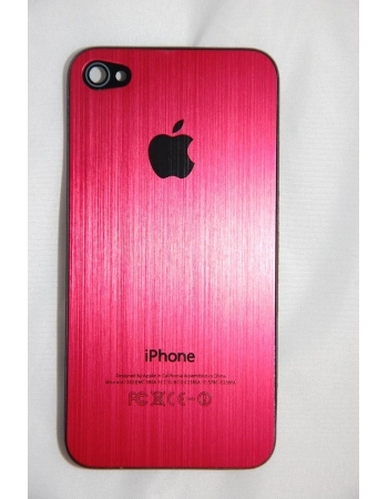 Панелька Iphone 4. Металл. Красный цвет
