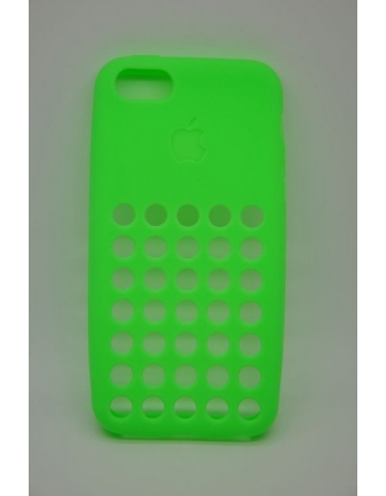 Силиконовый чехол Iphone 5c DOT. Зеленый цвет