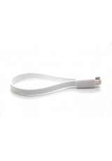 Короткий магнитный кабель Iphone 5. Белый цвет