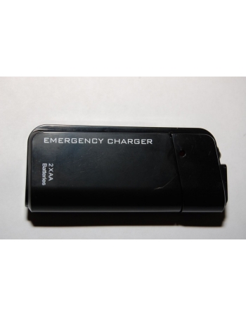 Портативная зарядка с USB на экстренный случай. Черный цвет