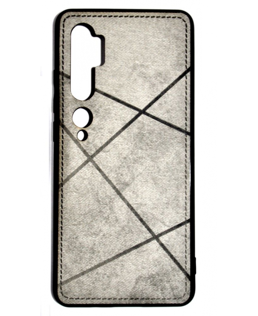 Чехол Xiaomi Mi note 10/10 pro текстильный. Серый цвет