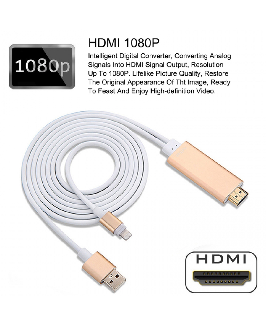 ТВ кабель HDMI для iphone, Ipad hdmi адаптер