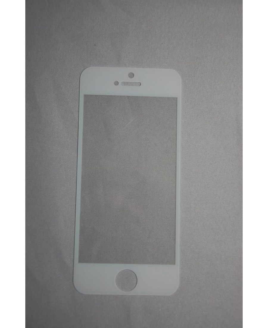 Защитное стекло Iphone 5. Белый цвет