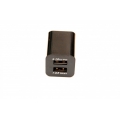 Сетевое зарядное устройство mini для Ipad 2.1A 2хUSB. Черный цвет