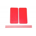 Виниловая наклейка "кожа" Iphone 5. Красный цвет