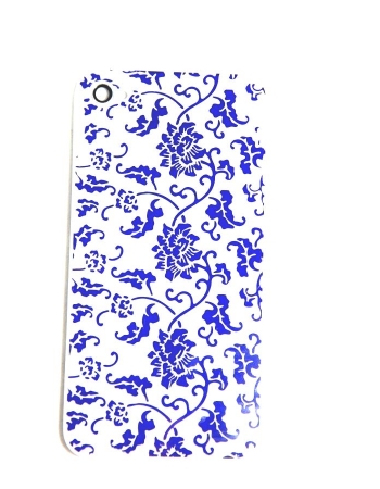 Задняя панелька Iphone 4s. Фиолетовые цветки