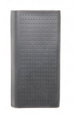 Силиконовый чехол Xiaomi Powerbank 10000 mah (version2). Черный цвет