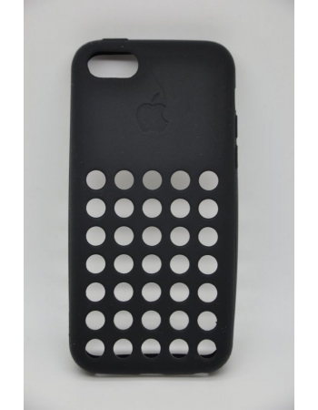 Силиконовый чехол Iphone 5c DOT. Черный цвет
