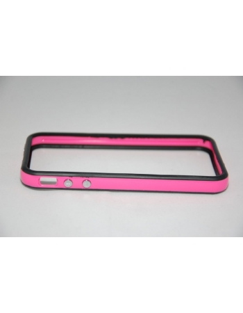 Чехол Iphone 4/4s Bumper. Черный/розовый цвет