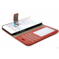 Кожаный чехол-визитница для Iphone 6 (4.7"). Коричневый цвет