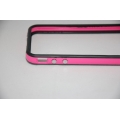 Чехол Iphone 4/4s Bumper. Черный/розовый цвет