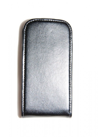 Кожаный чехол Samsung Galaxy S3 mini с Flip крышкой. Черный цвет