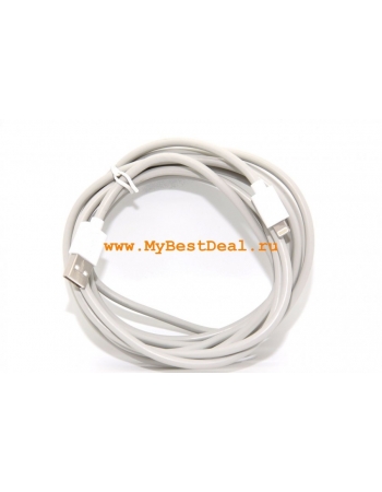 Длинный кабель Belkin F8j023bt3M Lightning, 3 метра. Белый цвет