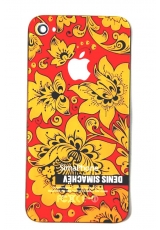 Крышка Iphone 4 Simachev. Желтый/красный цвет