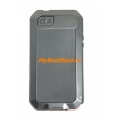 Металлический чехол Iphone 5/5s Taktik extreme+ Gorilla Glass. Черный цвет