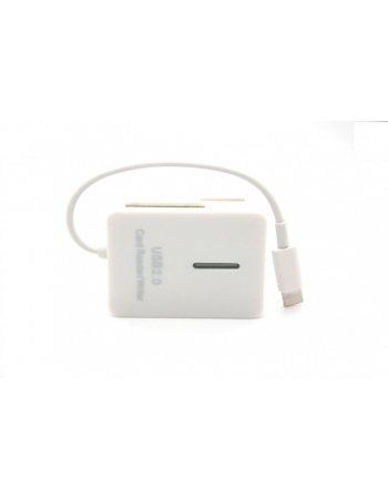 Картридер Ipad 4/Ipad mini lightning IOS 7.*. Белый цвет