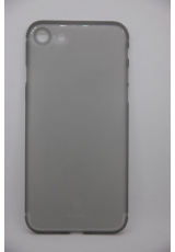 Тонкий чехол Iphone 7. бренд Baseus. Серый матовый цвет