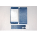 Наклейка Brushed Iphone 5. Голубой цвет. Комплект