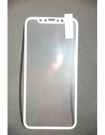 Защитное 3D стекло для Iphone X. Белый цвет
