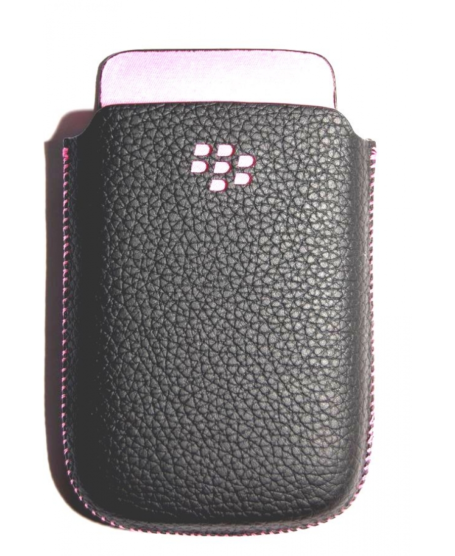Оригинальный чехол Blackberry 9800. Черный + розовый