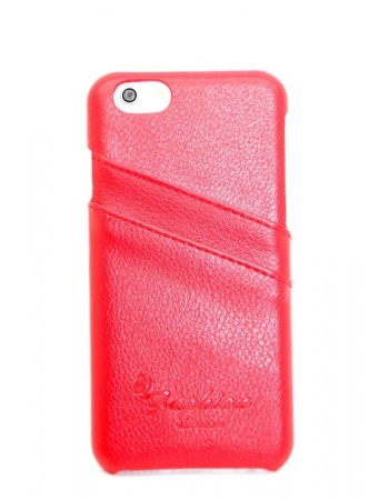 Чехол Iphone 6 (4.7) натуральная кожа. Красный цвет