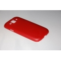 Ультратонкий чехол 0.6 мм Samsung Galaxy S3 SIII i9300. Красный цвет