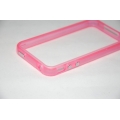 Светящийся флуоресцентный  чехол Iphone Bumper 4/4s. Розовый цвет
